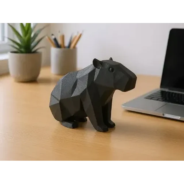Figura Decorativa Capibara Negro