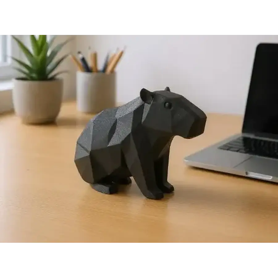 Figura Decorativa Capibara Negro