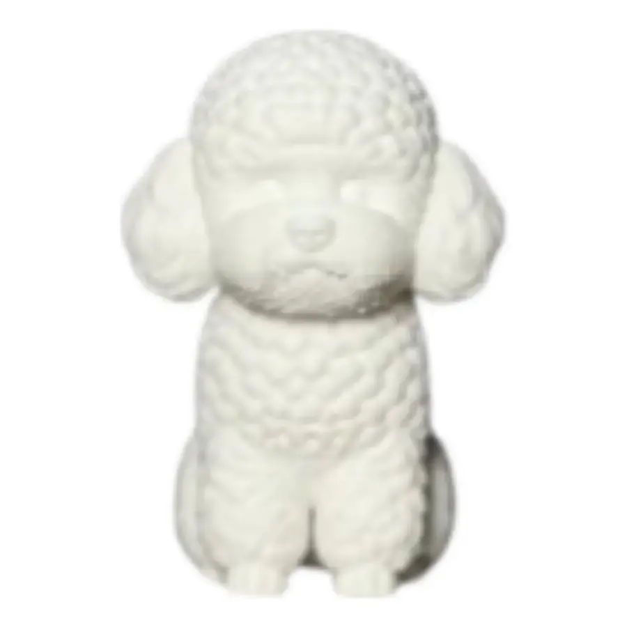 Figura Decorativa Creativa Perrito Blanco