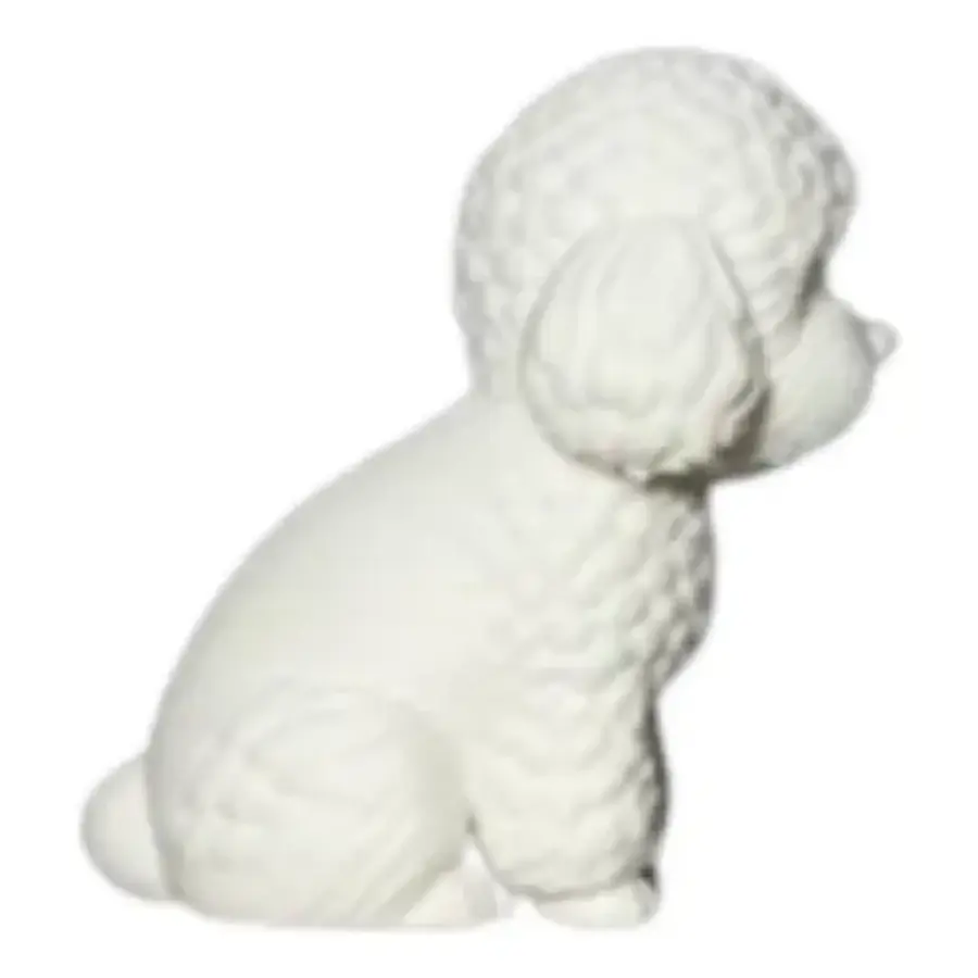 Figura Decorativa Creativa Perrito Blanco