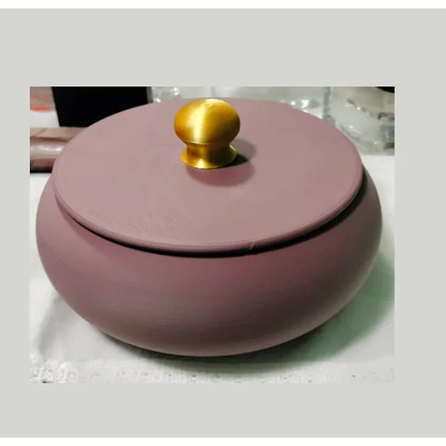Figura Decorativa Joyero Con Tapa Elegante