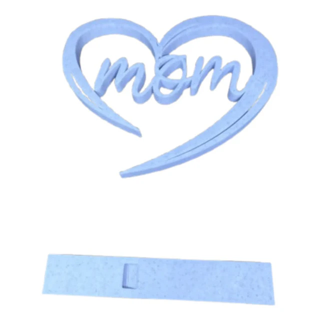 Figura Decorativa Corazon Blanco Mom
