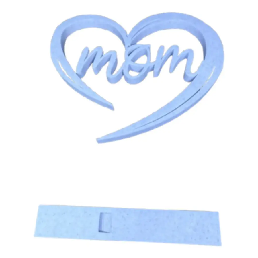Figura Decorativa Corazon Blanco Mom