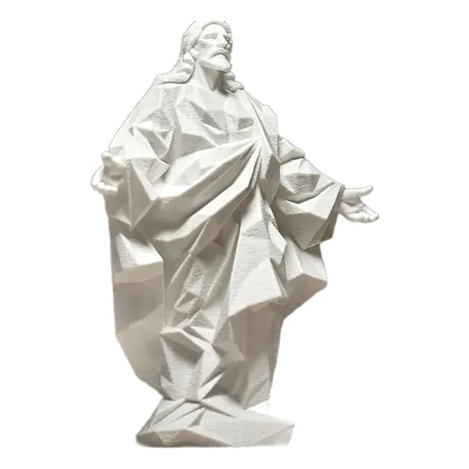 Estatua Geométrica De Jesús 1