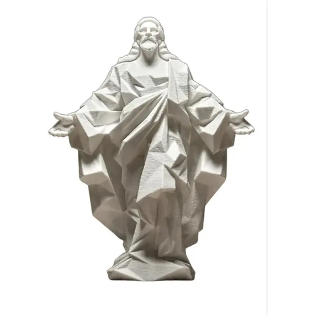 Estatua Geométrica De Jesús 3