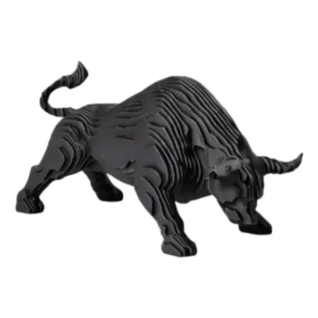 Figura Decorativa Toro Negro