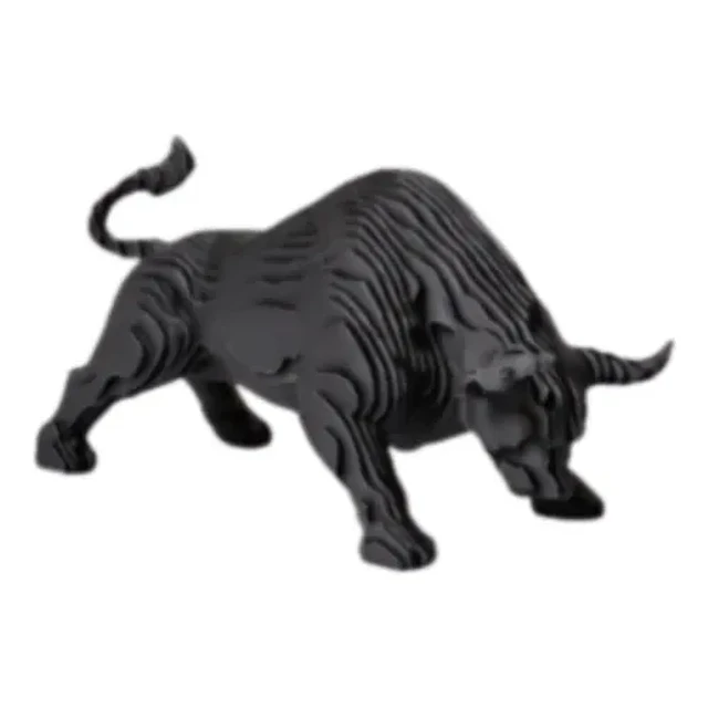 Figura Decorativa Toro Negro