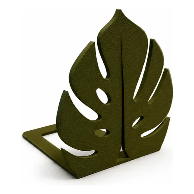 Figura Decorativa Soporte Para Libros Monstera