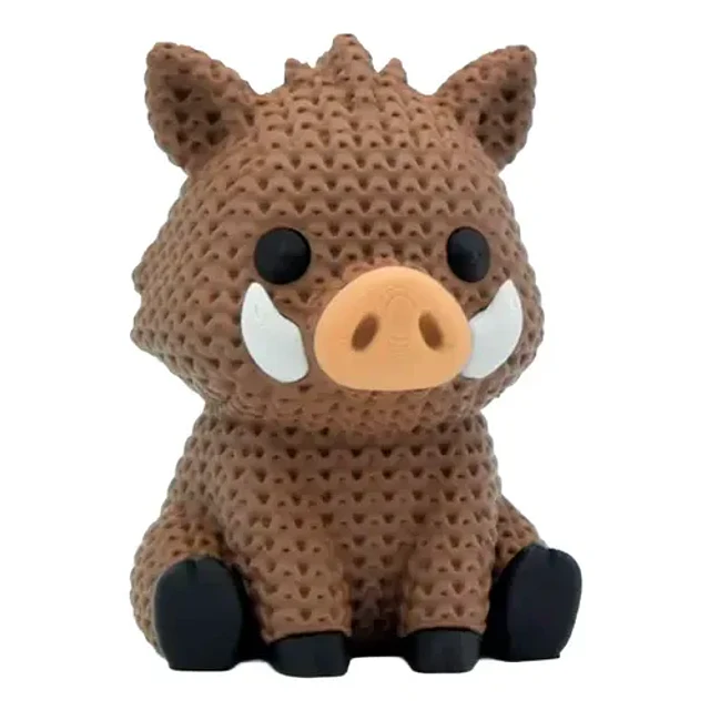 Figura Jabalí Estilo Tejido