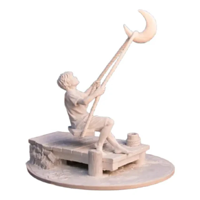 Escultura Decorativa- Niño Soñador