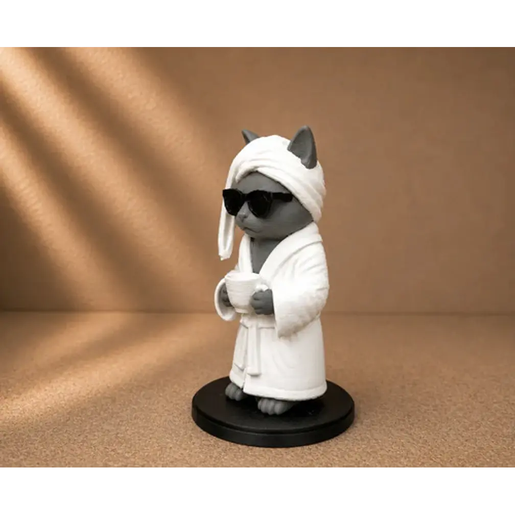 Figura Decorativa- Gato Cafetero 3