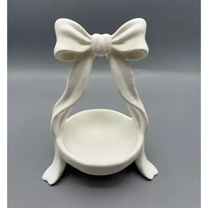 Plato Organizador Coqueta Con Lazo Adorable Para Joyas Y Lla 1