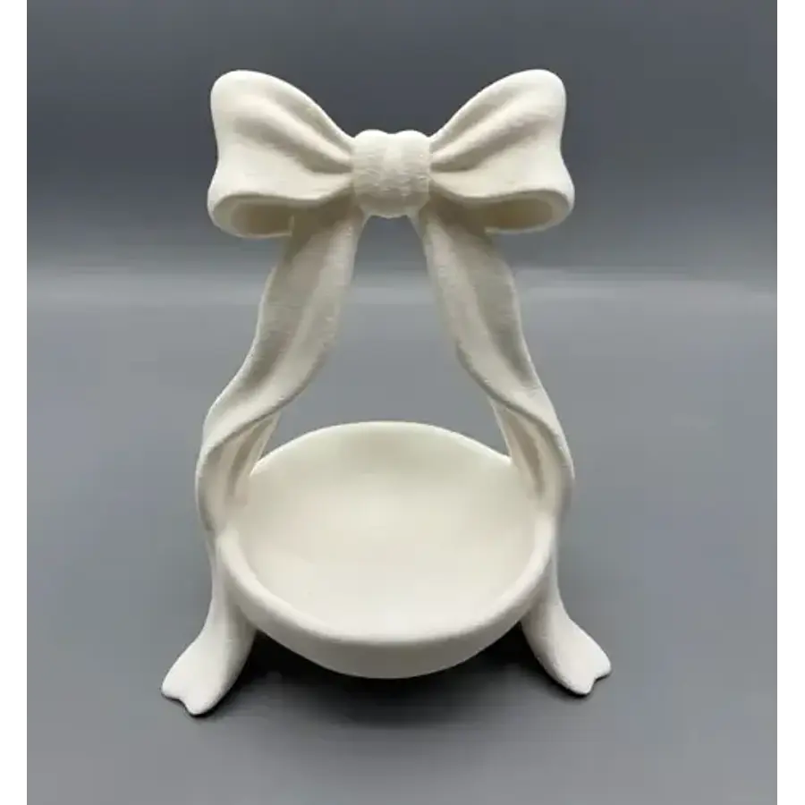 Plato Organizador Coqueta Con Lazo Adorable Para Joyas Y Lla