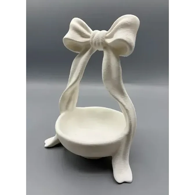 Plato Organizador Coqueta Con Lazo Adorable Para Joyas Y Lla 3