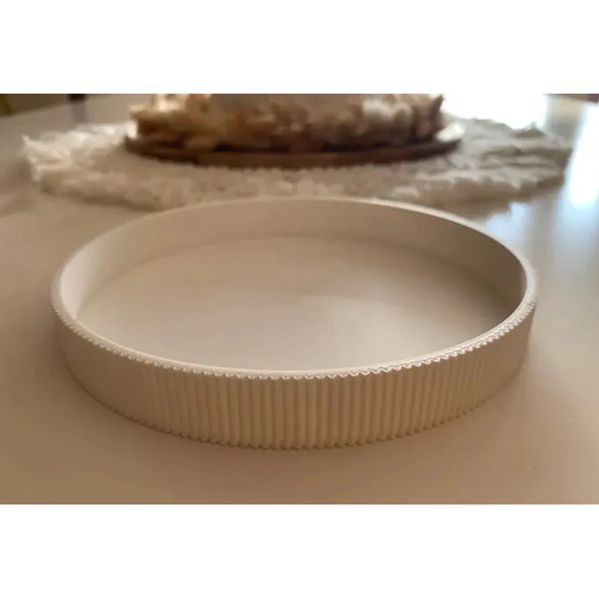 Cuenco Decorativo, Bandeja, Bandeja Para Velas Acanalados 3