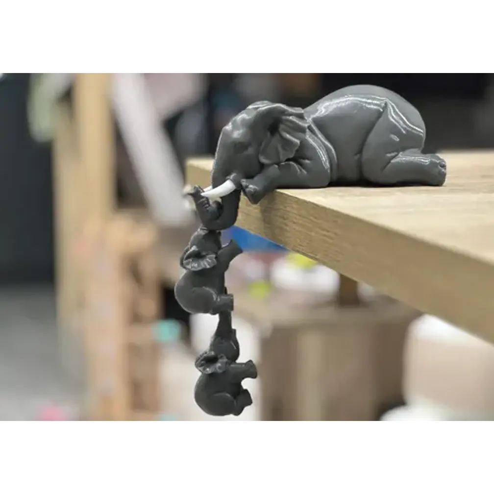 Figura Decoración- Familia De Elefantes 3