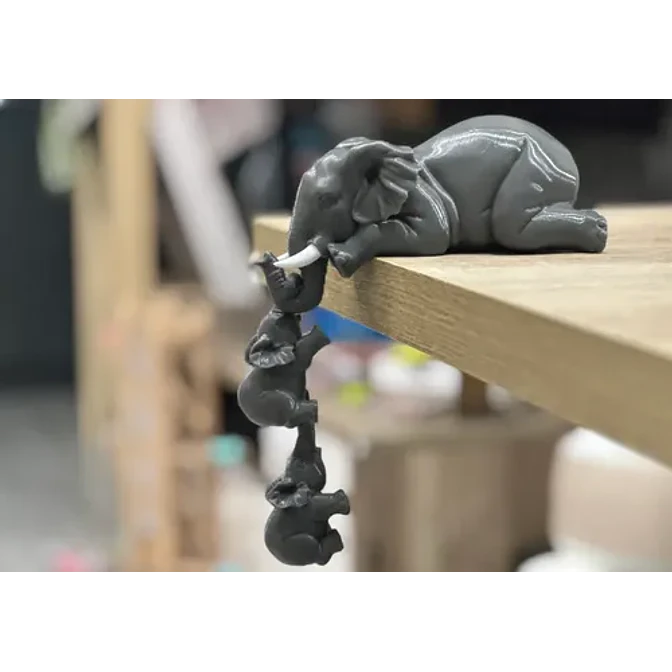 Figura Decoración- Familia De Elefantes 3