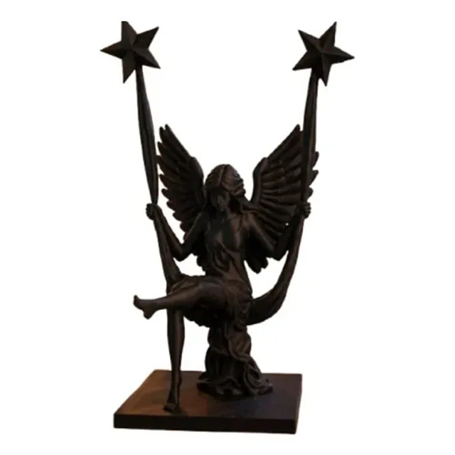 Escultura Decorativa- Ángel En Columpio
