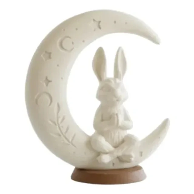Escultura Decorativa- Conejo Lunar