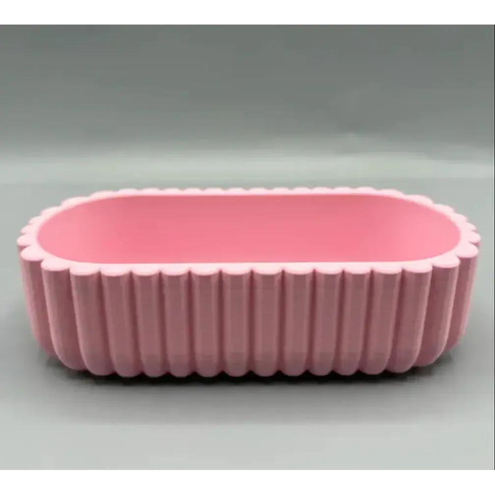 Bandeja De Tocador Ovalada Festoneada - Decoración Minimalis 1