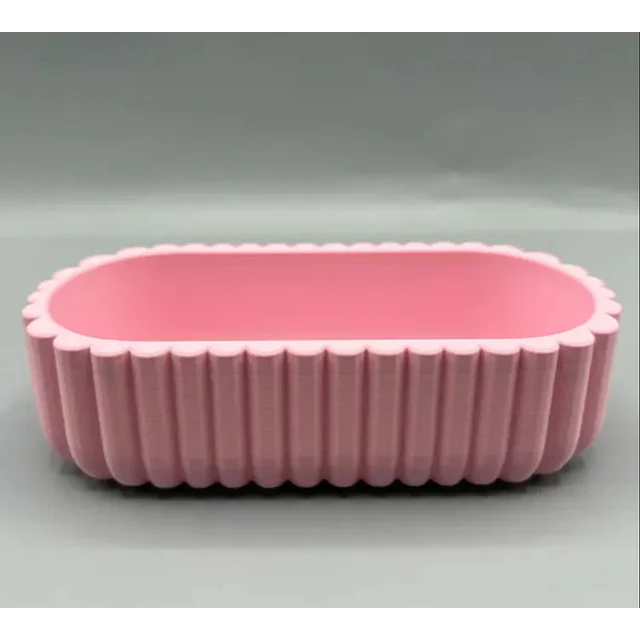 Bandeja De Tocador Ovalada Festoneada - Decoración Minimalis
