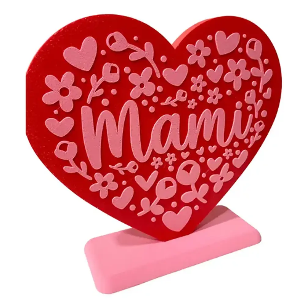 Figura Decorativa Corazón - Día De La Madre 1