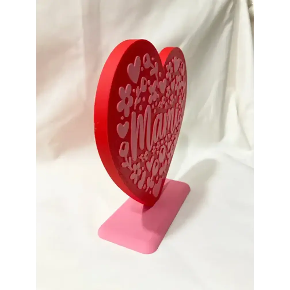 Figura Decorativa Corazón - Día De La Madre 3