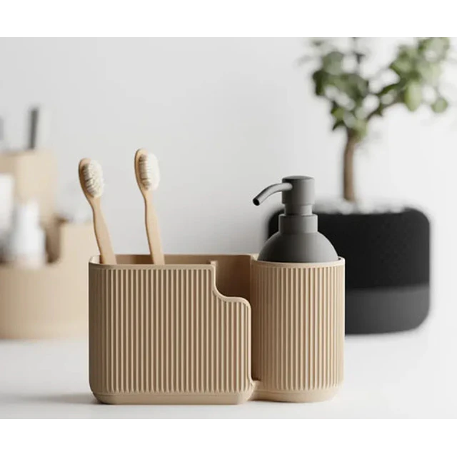 El Elegante Organizador Ovalado Para Baño Y Escritorio