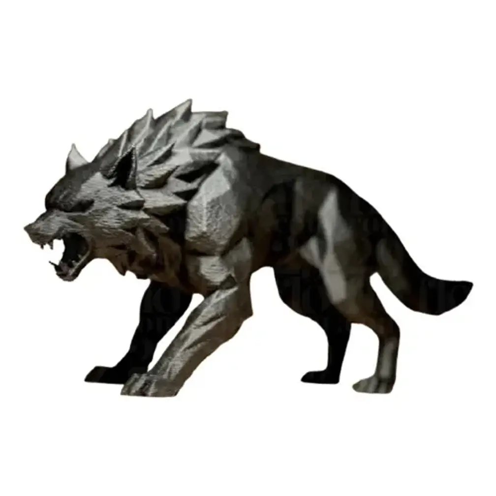 Escultura Decorativa- Lobo Geométrico 2