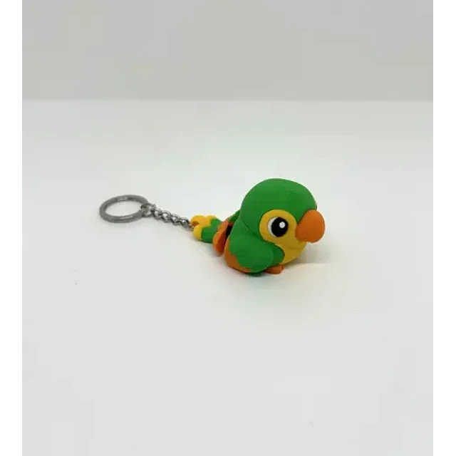Llavero- Loro Flexible
