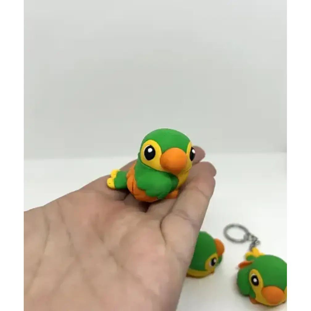 Llavero- Loro Flexible 3