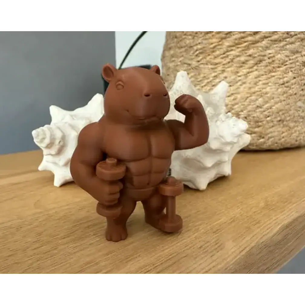 Figura Decorativa- Capibara Musculoso 1