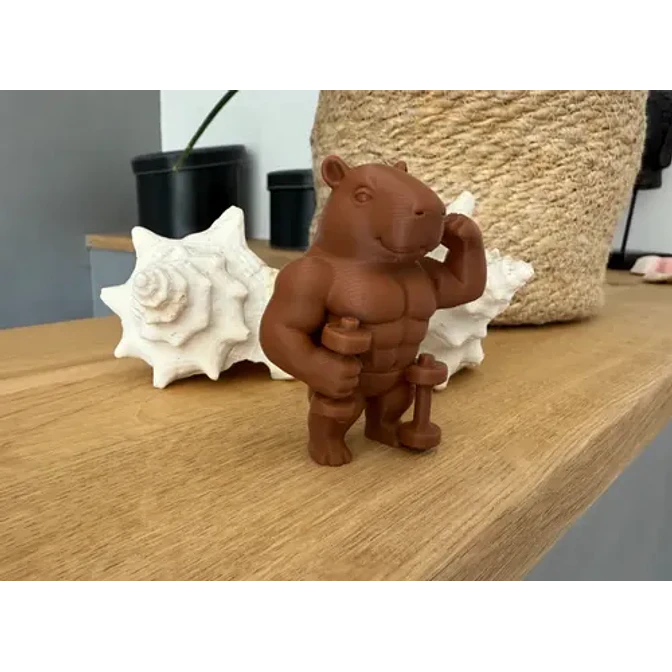 Figura Decorativa- Capibara Musculoso 3