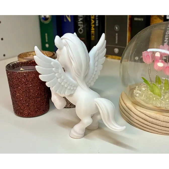 Figura Decorativa- Pegaso Blanco 3
