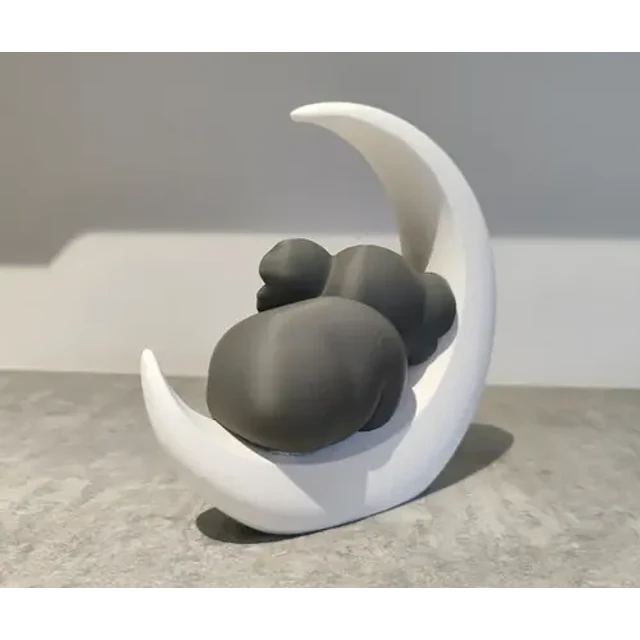 Escultura Decorativa- Elefante En La Luna