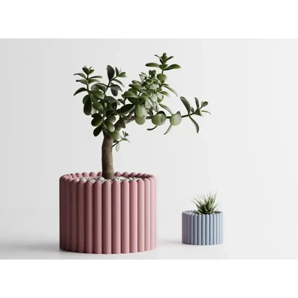 Figura Decorativa Maceta De Plantas Moderna 1
