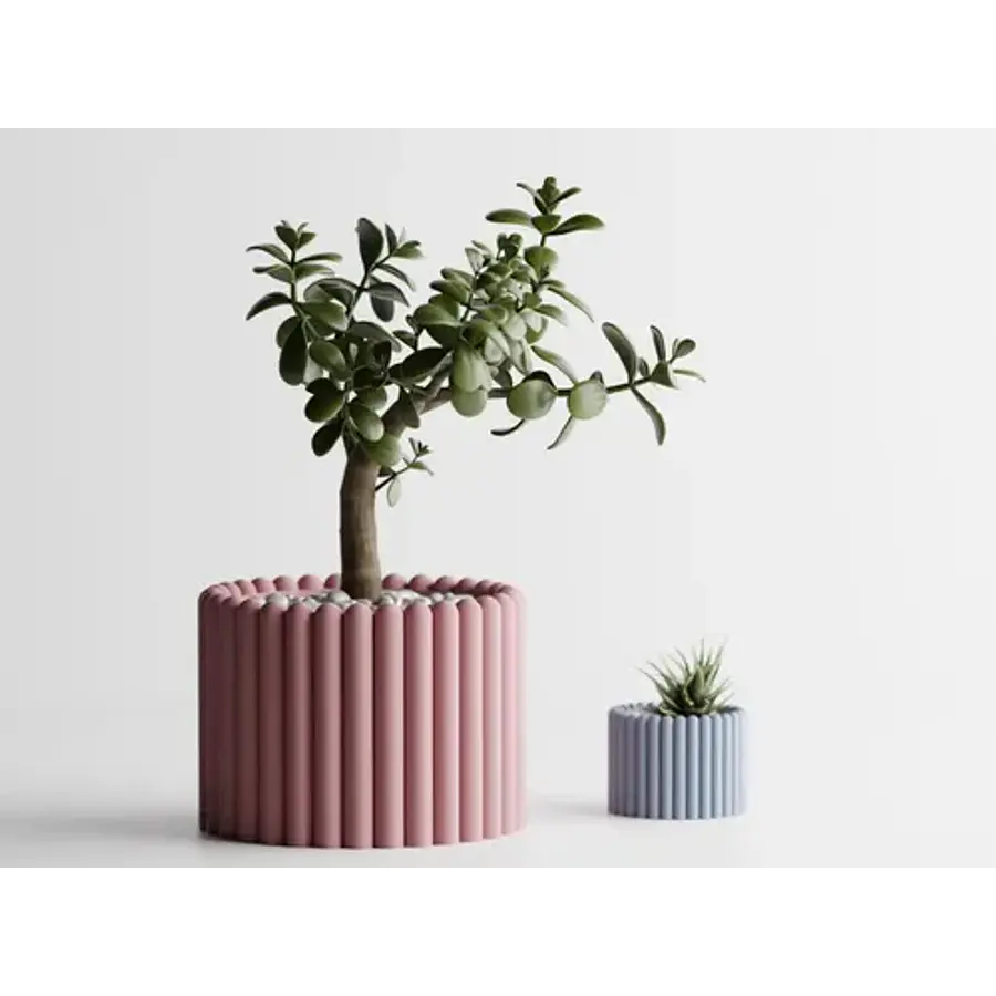 Figura Decorativa Maceta De Plantas Moderna