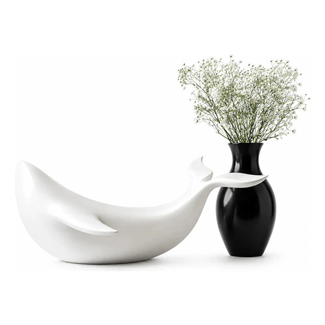 Figura Decorativa De Ballena Moderna