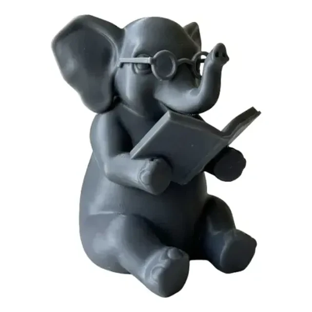 Figura Decorativa- Elefante Lector