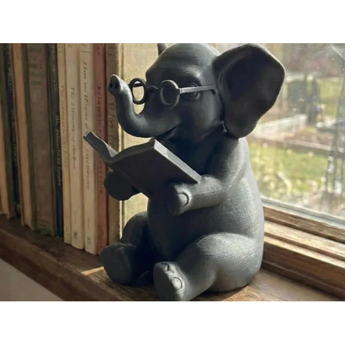 Figura Decorativa- Elefante Lector 3