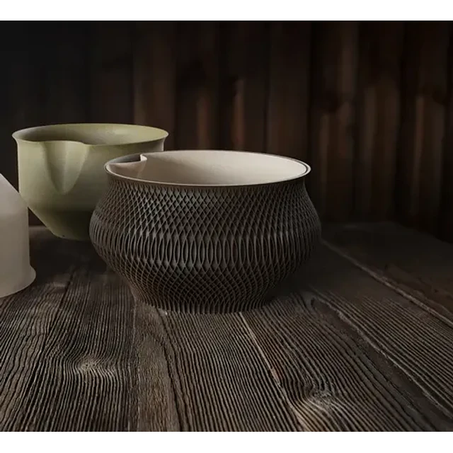 Macetero Tejido De Diseño Moderno