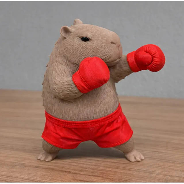 Figura Decorativa- Capibara Boxeador