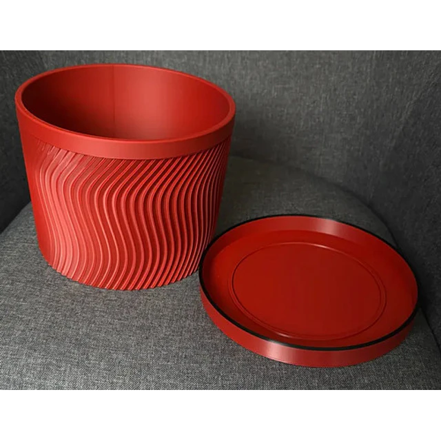 Maceta/macetero Grande Color Rojo