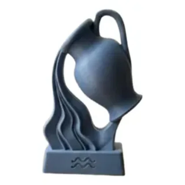 Escultura Decorativa Prints Patro- Busto Del Zodíaco Acuario