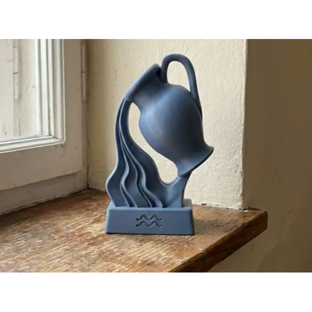 Escultura Decorativa Prints Patro- Busto Del Zodíaco Acuario