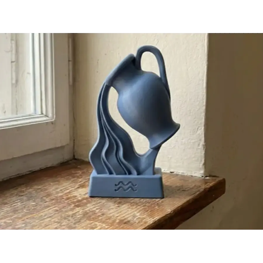 Escultura Decorativa Prints Patro- Busto Del Zodíaco Acuario