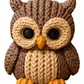 Figura Decorativa Prints Patro- Búho De Punto - Miniatura 1