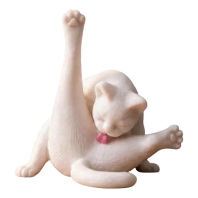 Figura Decorativa- Felino Bañándose 1
