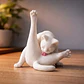Figura Decorativa- Felino Bañándose - Miniatura 2