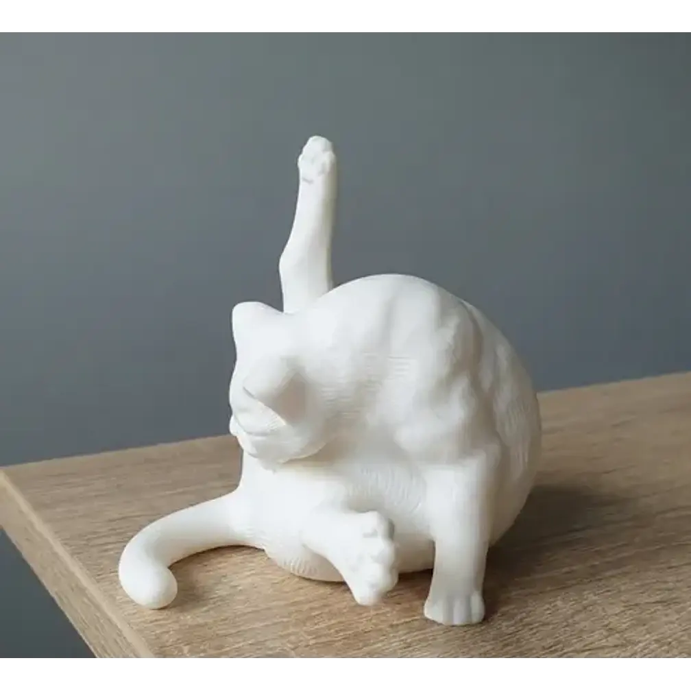 Figura Decorativa- Felino Bañándose 3